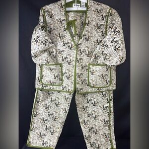 NWT Disney‎ Bambi Thumper Flower Women's XL  Green Quilted Jacket